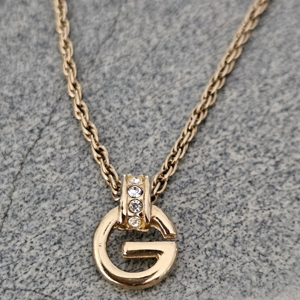 Givenchy Goldtone Necklace and Pendant